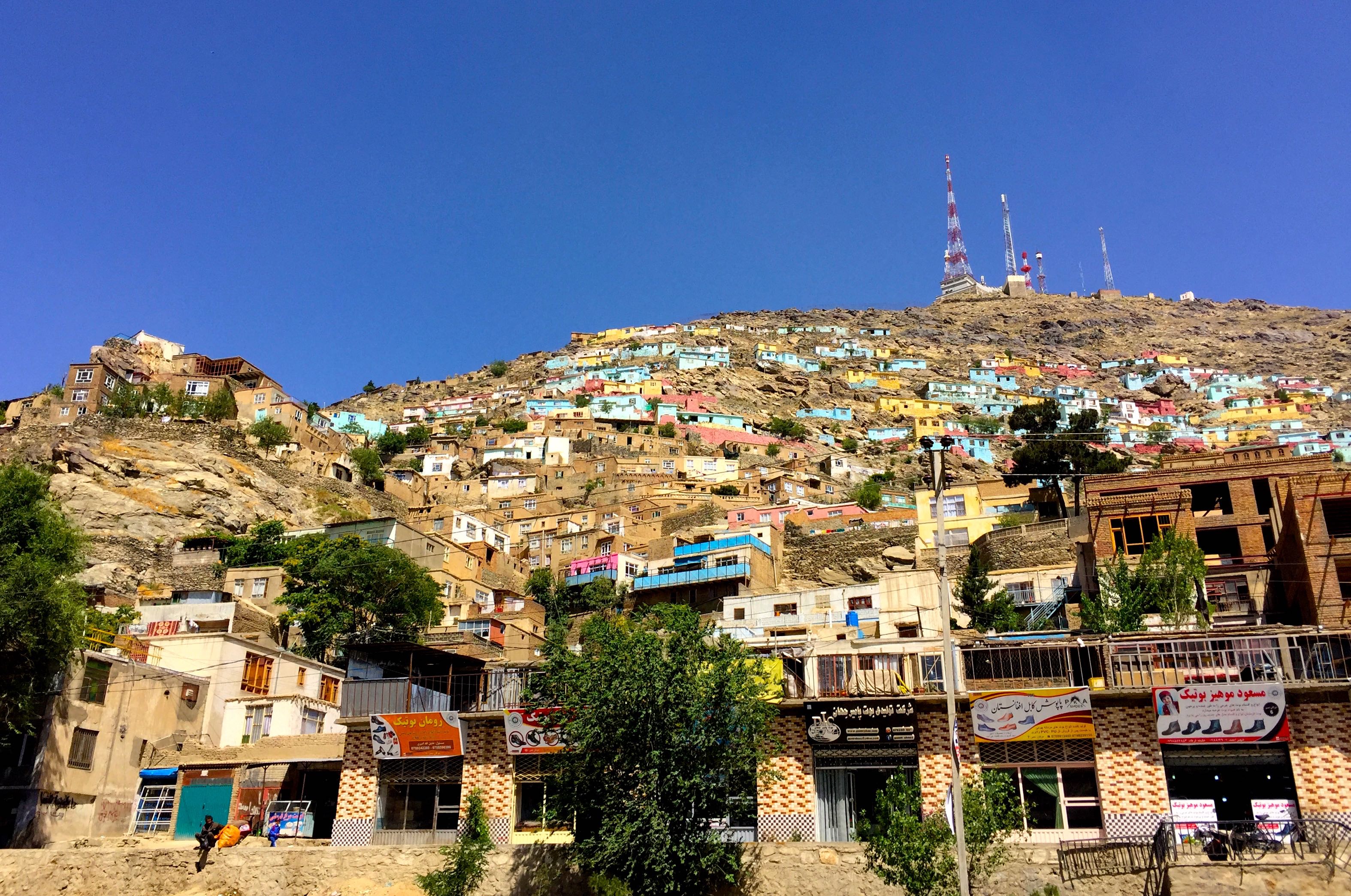 Afghanistan’s capital is being painted in rainbow colours to improve mental health